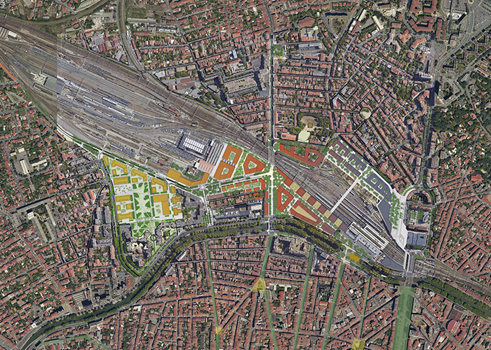 Grand Matabiau Toulouse master plan and public space redesign.